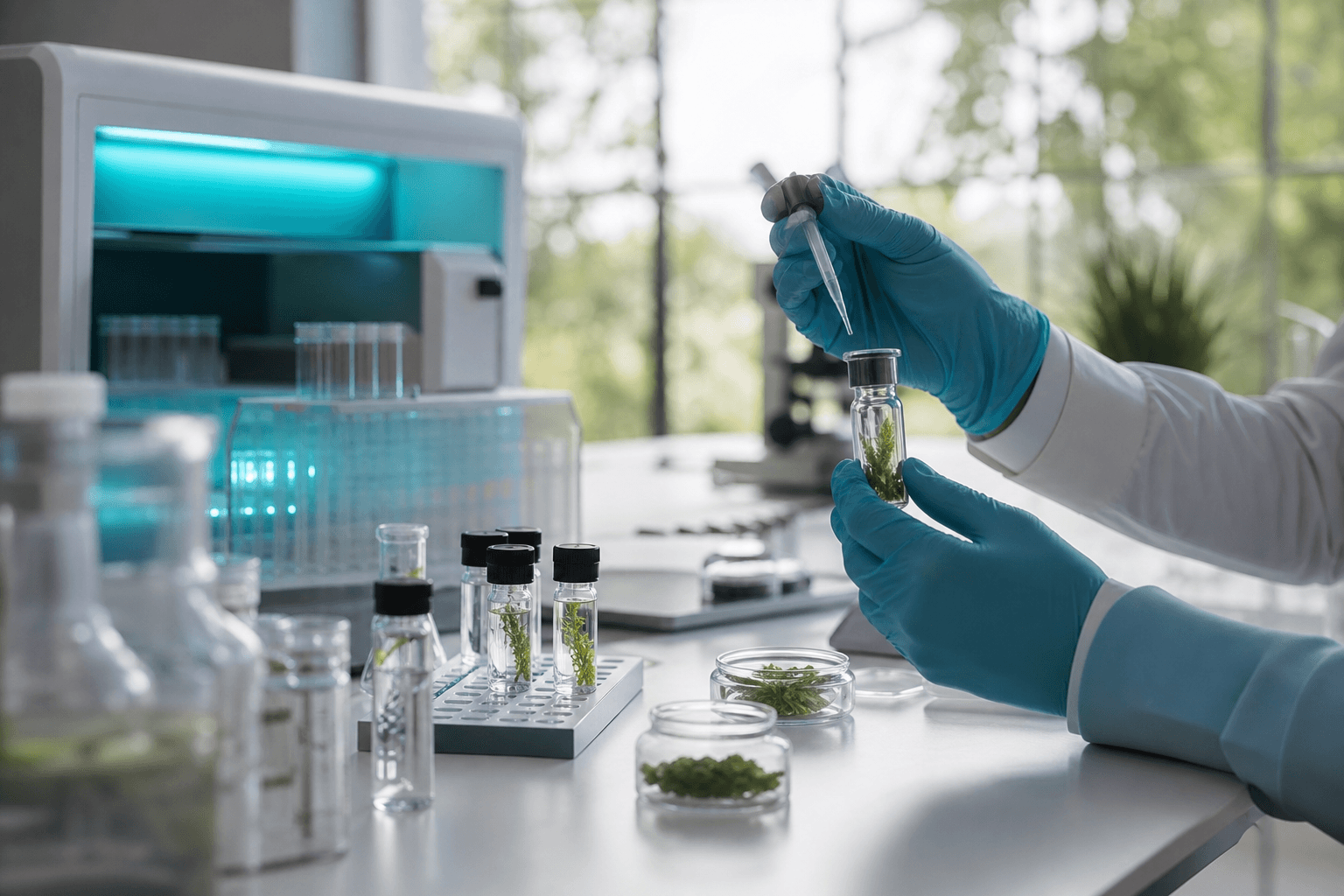 Biotech laboratory sample preparation