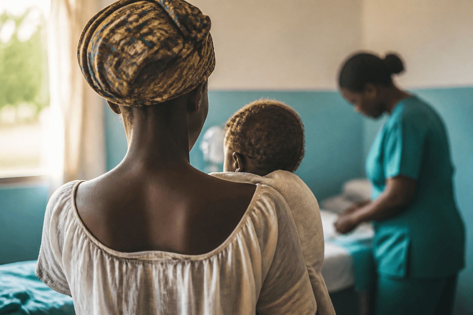 Maternal care moment in a community clinic